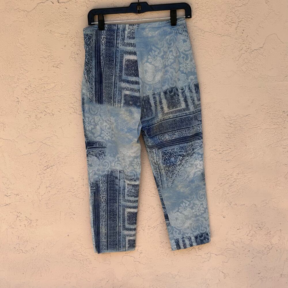 Y2K High Waist Patchwork Capris Size 6 - Picture 2 of 4